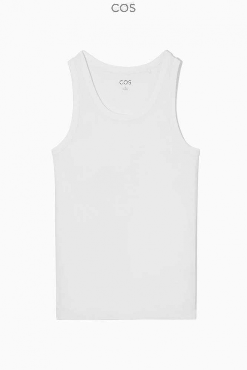 COS Gerippt Tank Top Oberteile Damen | 8704-NAZPK