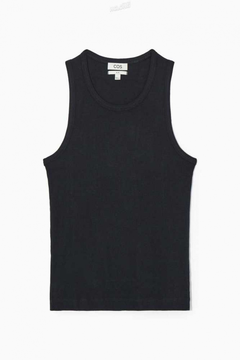 COS Gerippt Tank Top T-shirts Herren | 7453-QJVEZ