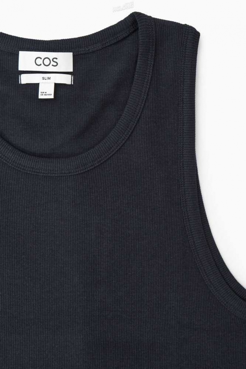 COS Gerippt Tank Top T-shirts Herren | 7453-QJVEZ