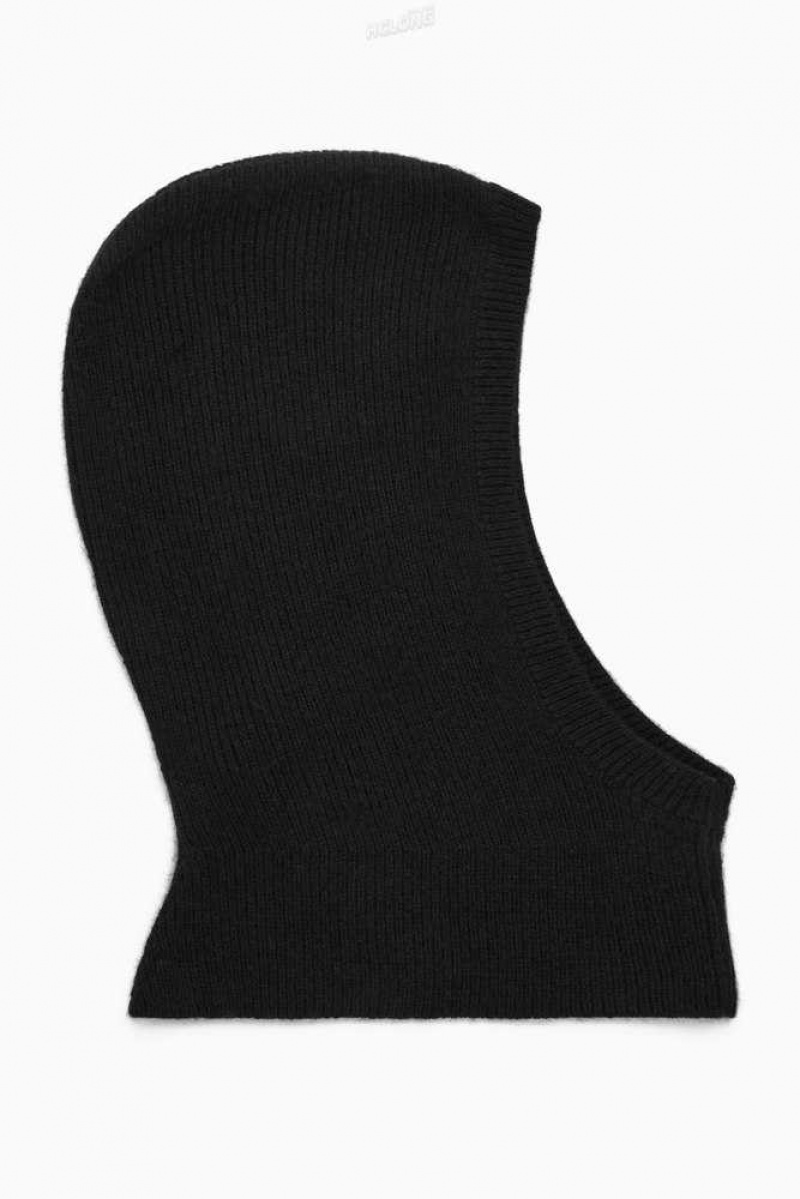 COS Gerippt Wolle-Cashmere Balaclava Schal Damen | 0789-IAPJY