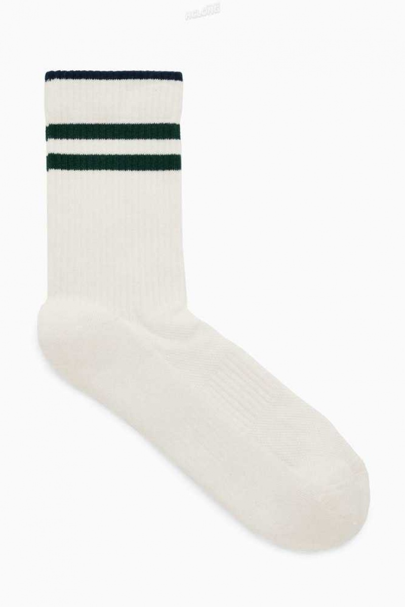 COS Gestreift Sports Socken Herren | 1450-FZSMR