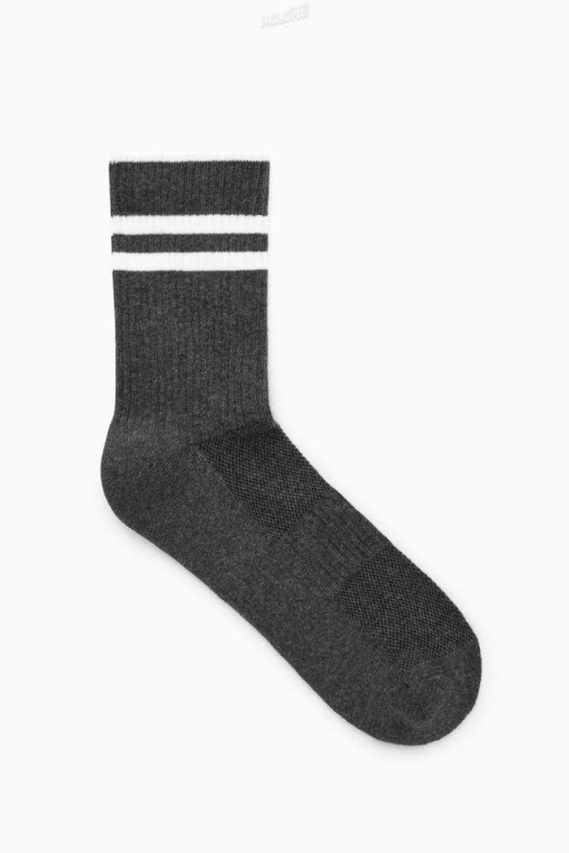 COS Gestreift Sports Socken Herren | 9458-ELVNK