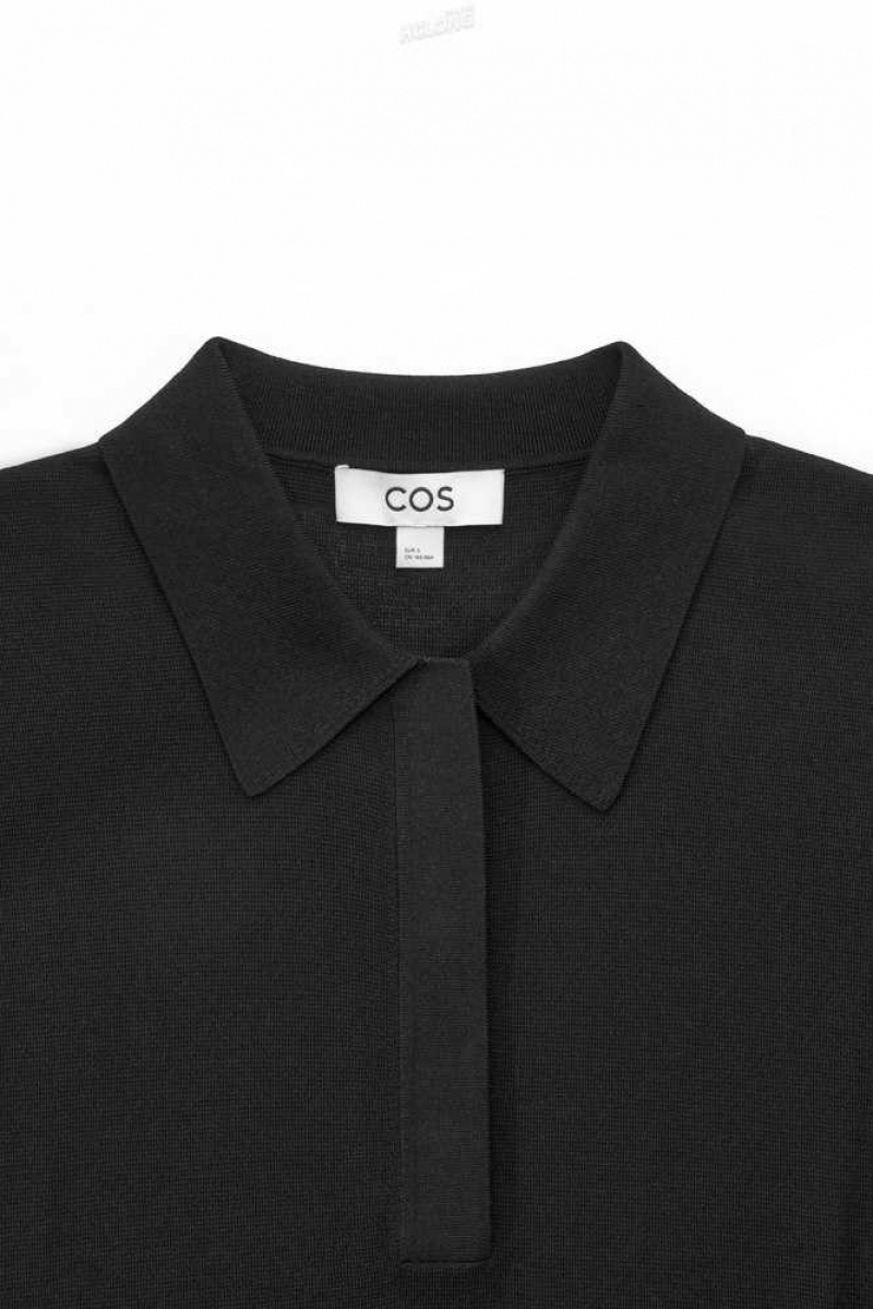 COS Gestrickt Polo Shirt Oberteile Damen | 9147-YSGTL