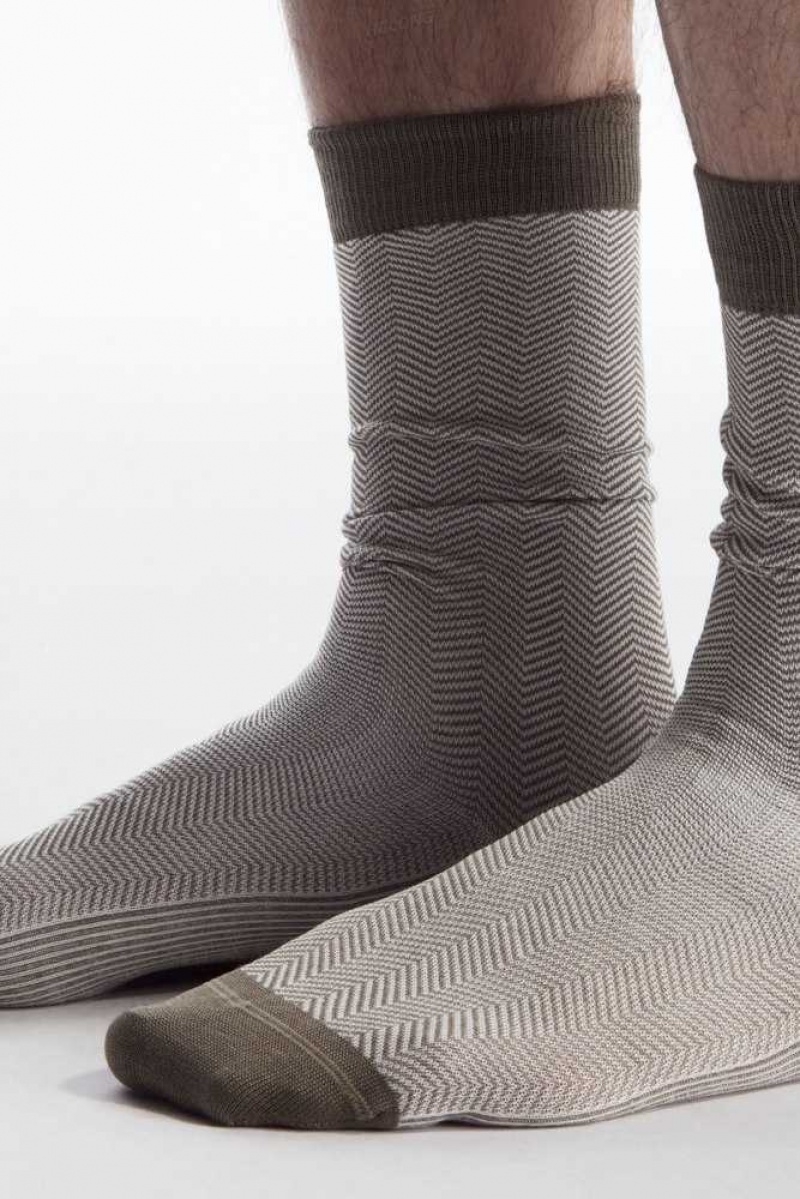 COS Herringbone Socken Herren | 3897-KONRL