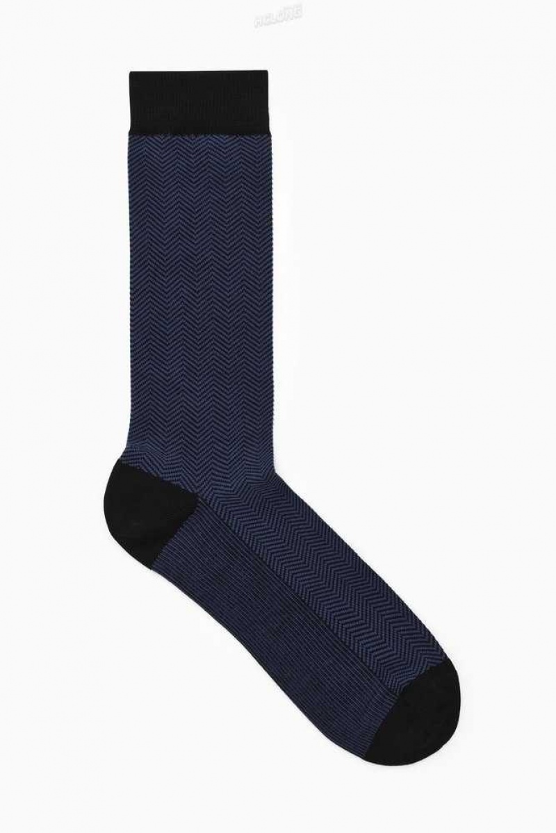 COS Herringbone Socken Herren | 7430-KBTMI