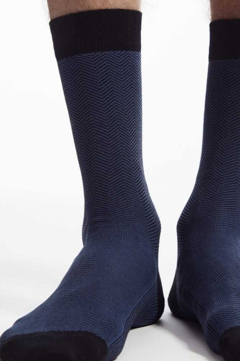 COS Herringbone Socken Herren | 7430-KBTMI