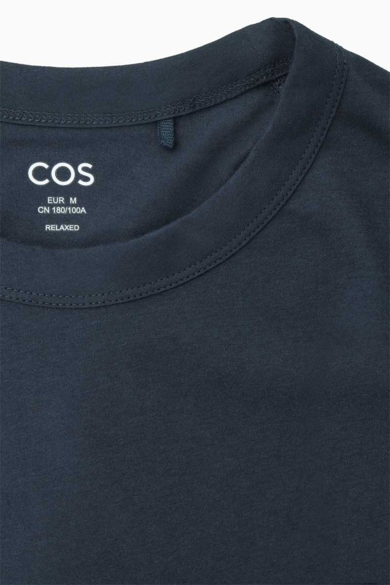 COS Laufschuhe Long-Sleeved T-shirts Herren Navy | 1349-IWMJS