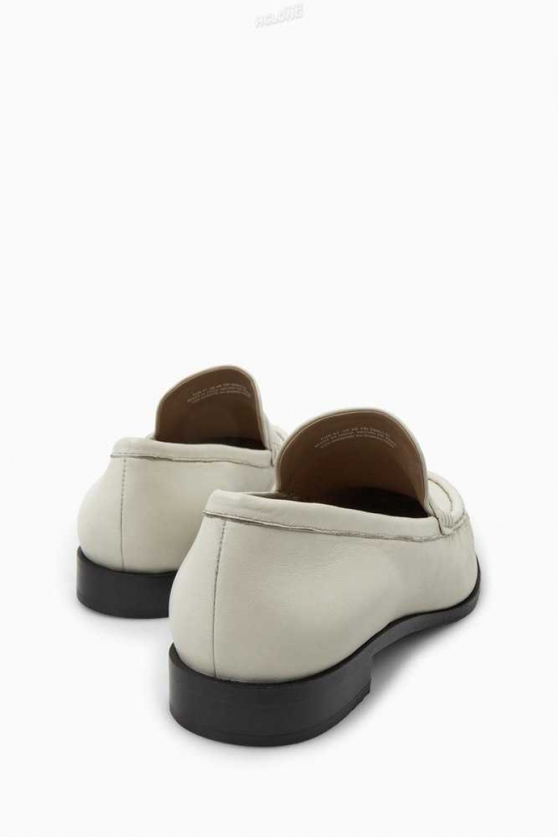 COS Leder Loafers Halbschuhe Damen | 7345-VXJPS