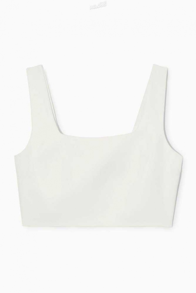 COS Linen-Blend Bustier Oberteile Damen | 3087-XMJFZ