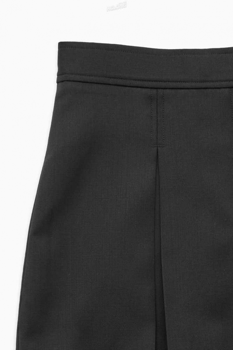 COS Low-Rise Falten Wolle Mini Skirt Röcke Damen | 9014-MUBJO