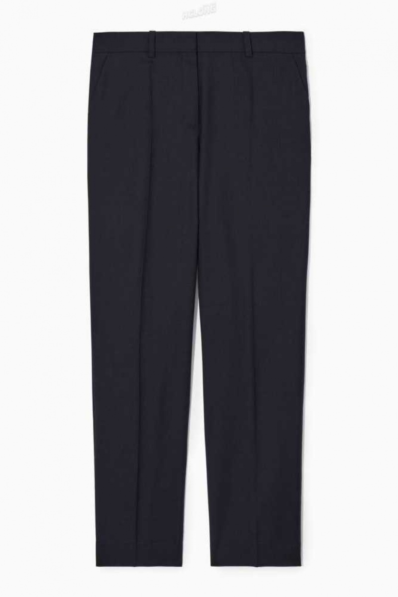 COS Low-Rise Tailored Wolle Trousers Hose Damen | 1563-BTDHQ