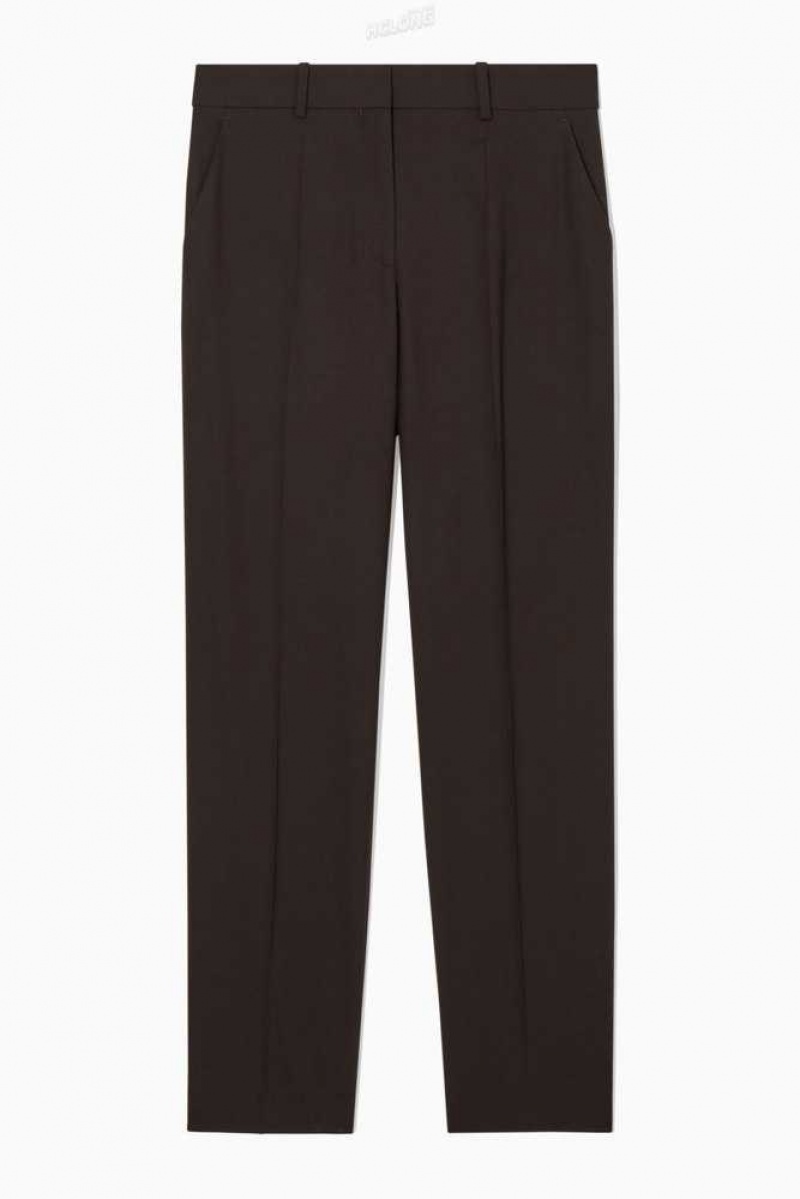 COS Low-Rise Tailored Wolle Trousers Hosen Damen | 8724-ZGFRJ