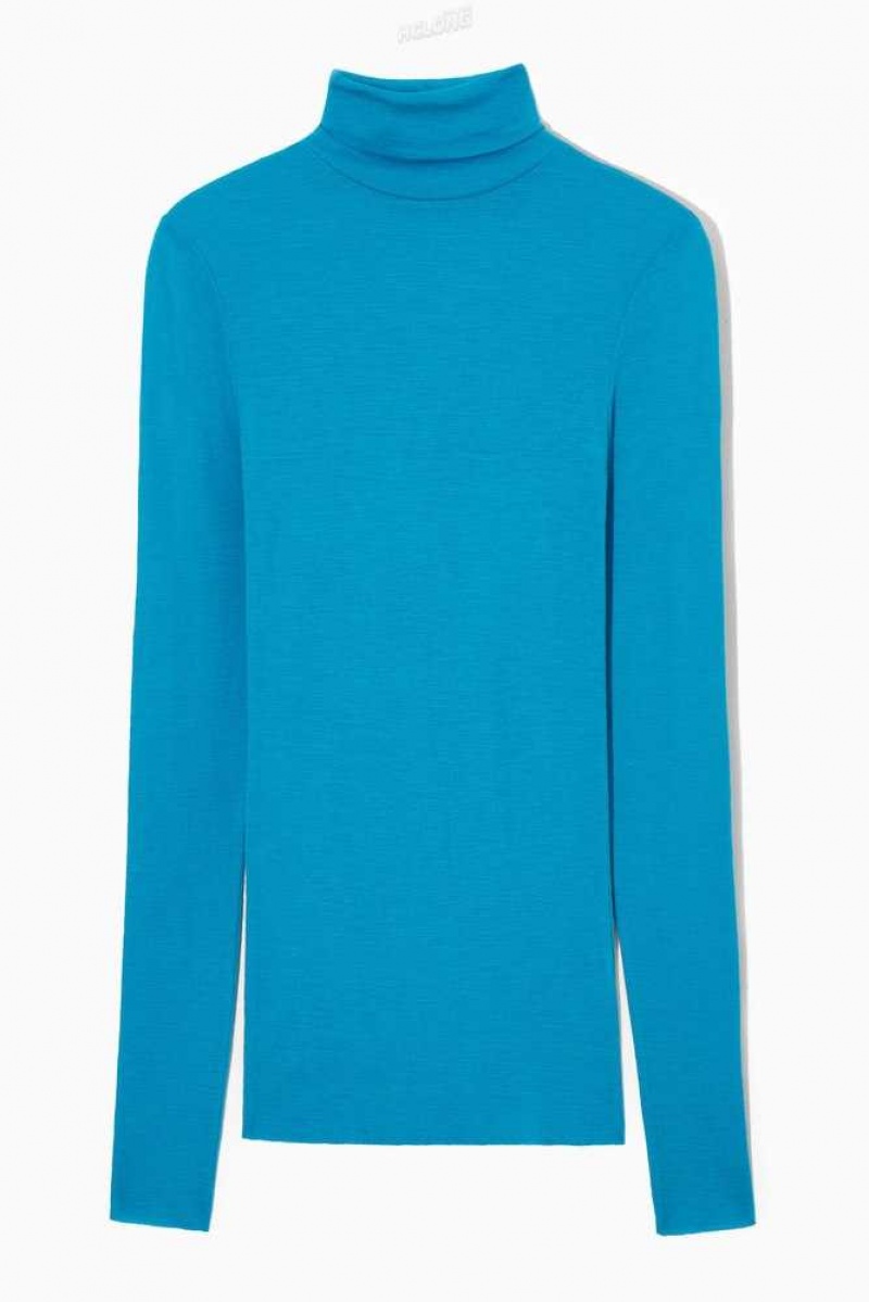 COS Merino Wolle Turtleneck Top Oberteile Damen | 3297-VZNDG