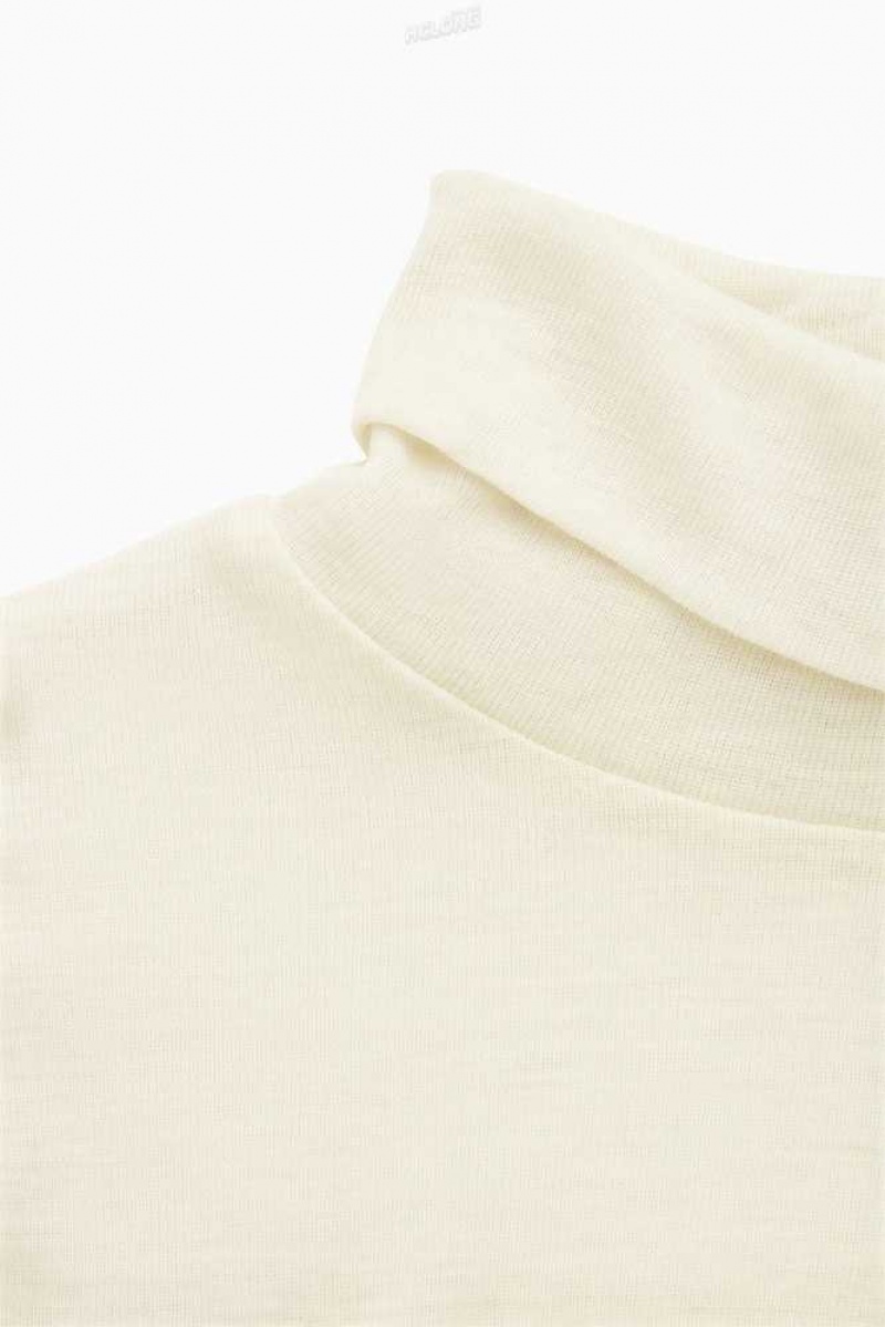 COS Merino Wolle Turtleneck Top Oberteile Damen | 8374-HLVIJ