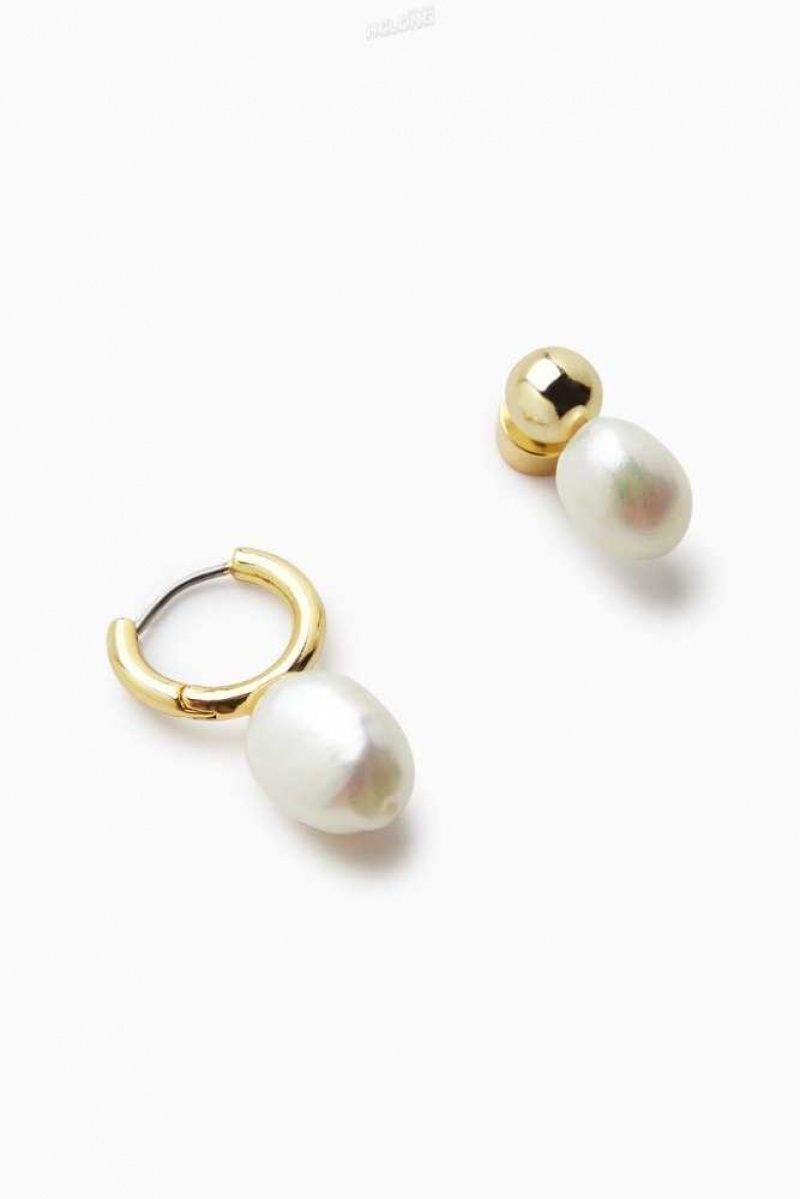 COS Mismatched Pearl Ohrringe Damen | 7486-UOGWX