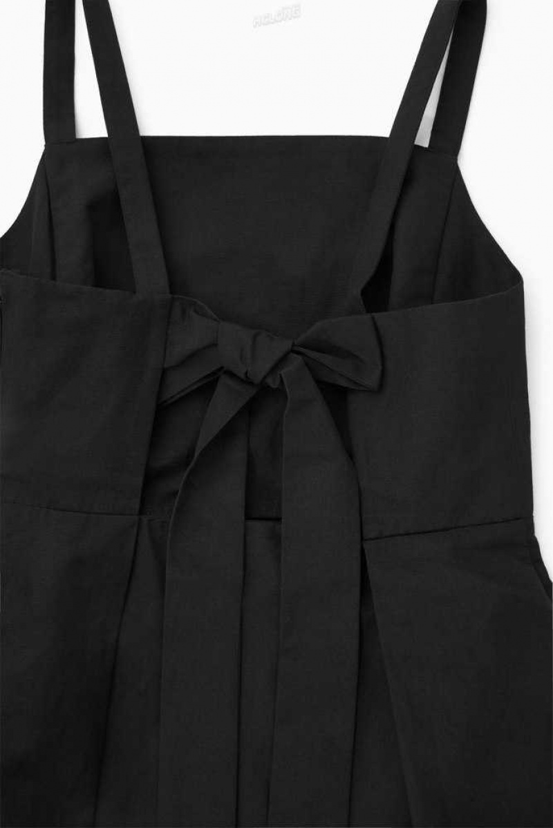 COS Open-Back Mini Pinafore Kleider Kleid Damen | 4631-AJZGP