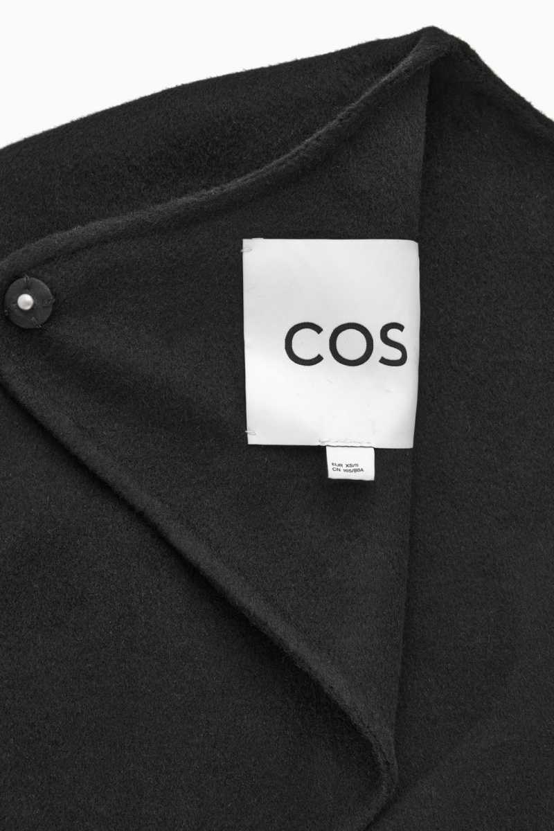 COS Open-Back Wolle Bolero Jacken Damen Schwarz | 7321-JPIHT