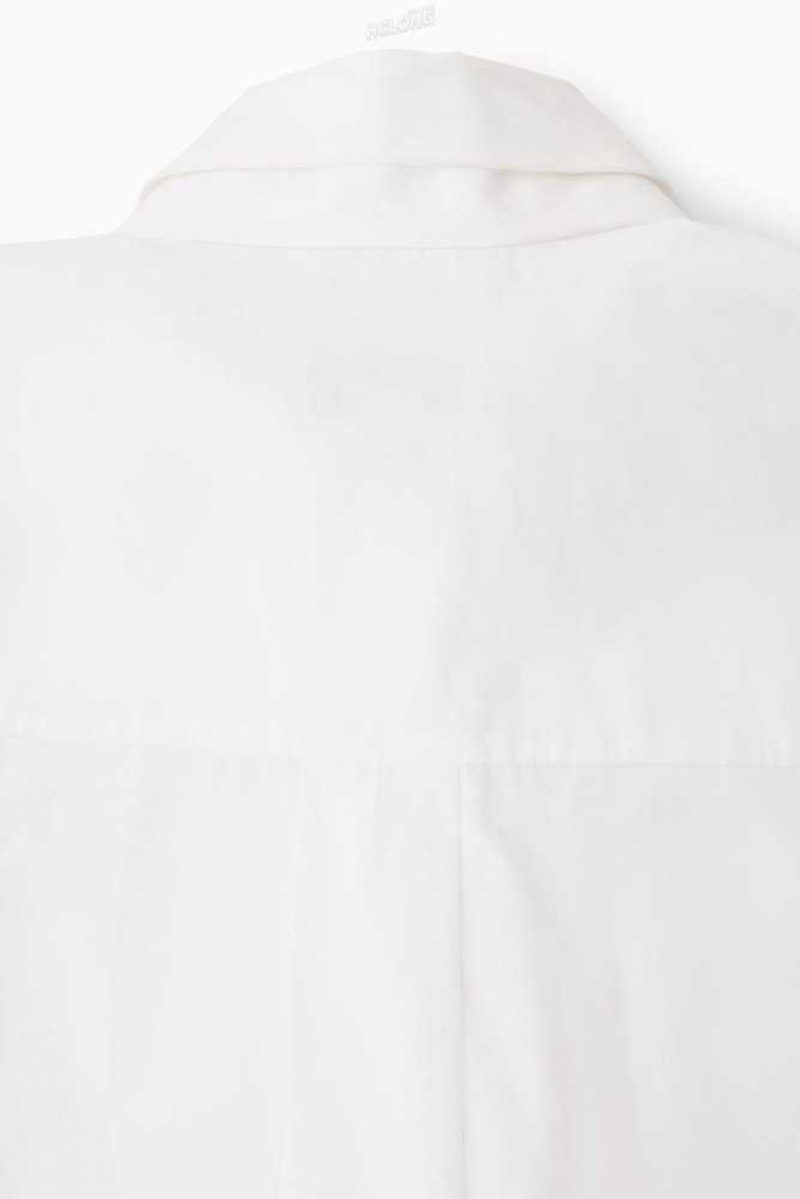 COS Oversized Bow-Detail Blouse Hemd Damen | 8361-VKWYB