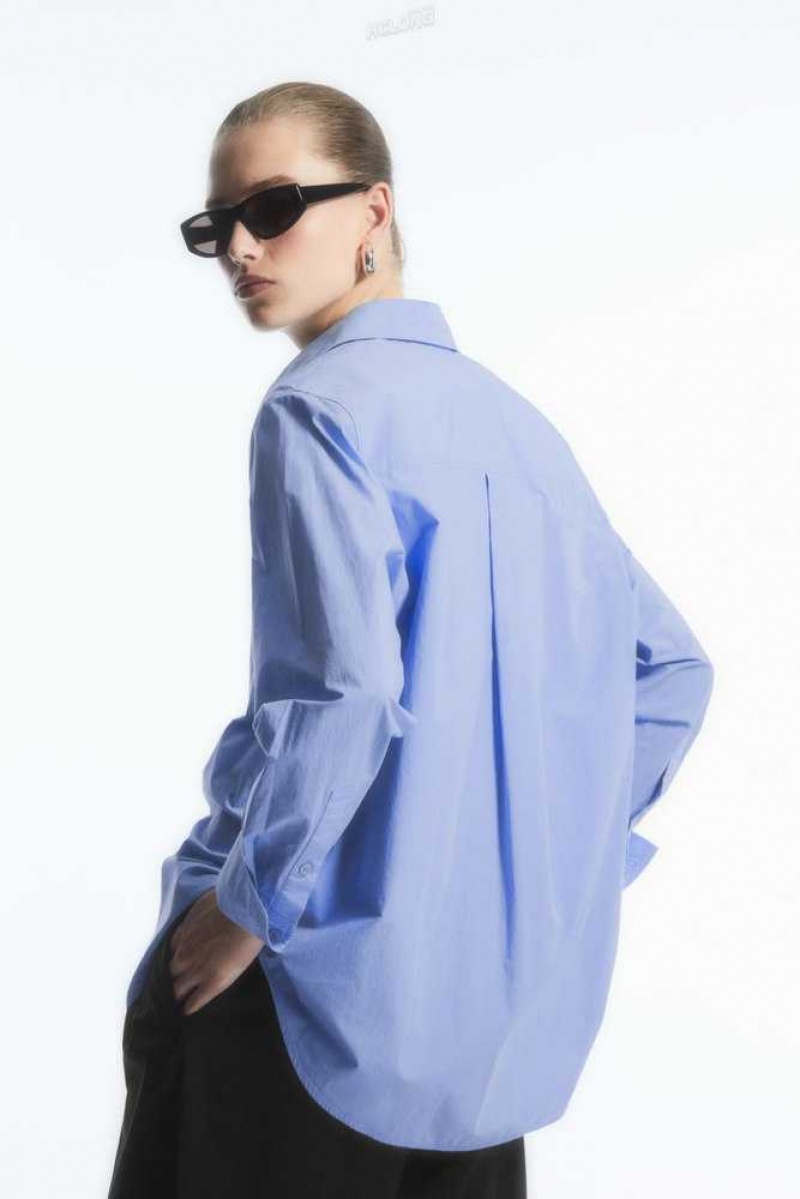 COS Oversized Long-Sleeve Shirt Hemd Damen | 6319-SDBXW