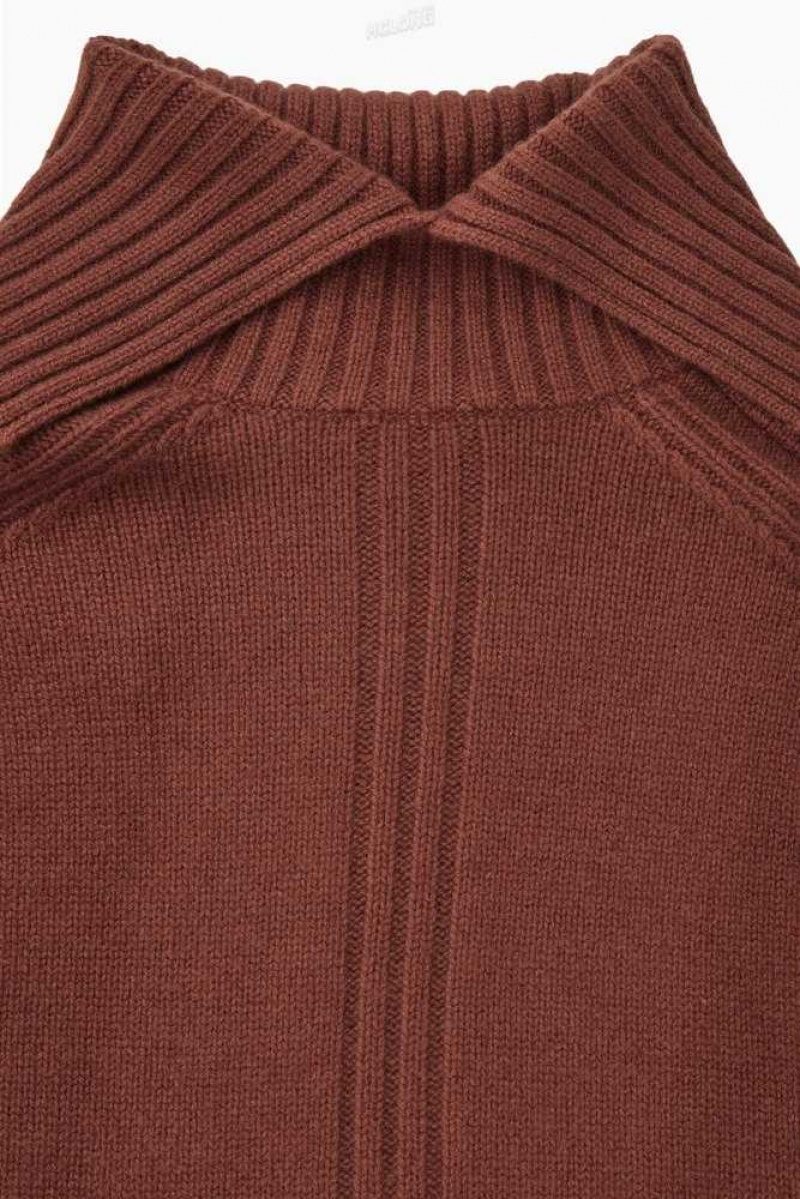 COS Oversized Pure Cashmere Roll-Neck Pullover Pullover Damen | 8501-OIZHD