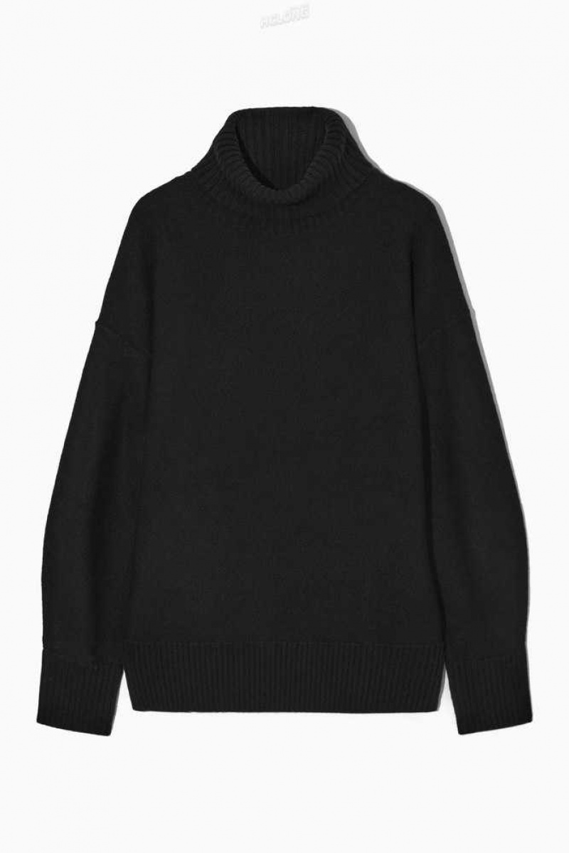 COS Oversized Wolle Roll-Neck Jumper Strickwaren Damen | 2785-OGLXH