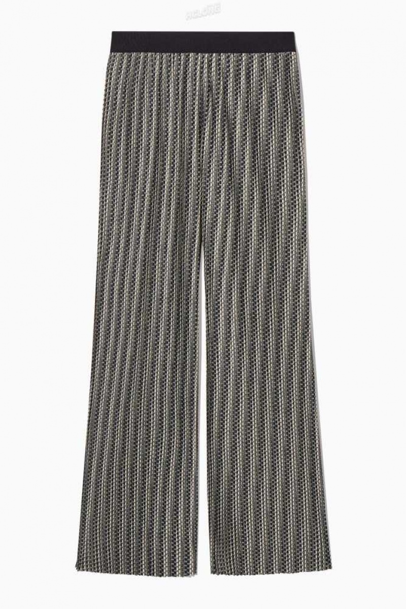 COS Plissé Trousers Hosen Damen | 0827-KZEWT