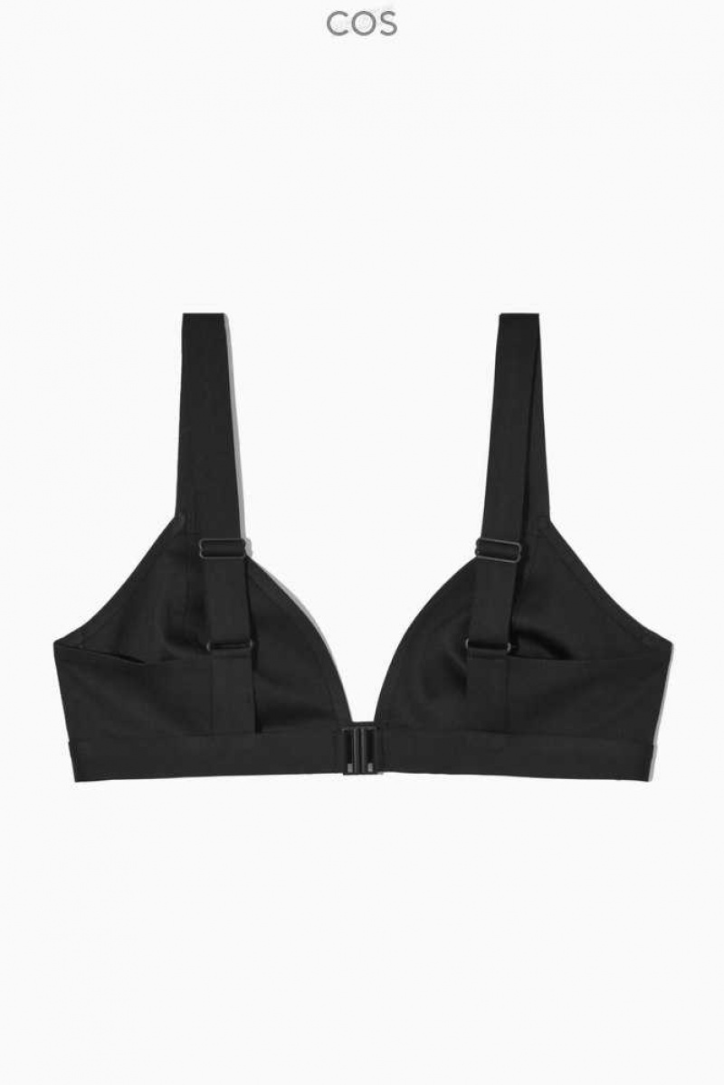 COS Plunge Triangle Bikini Top Bademode Damen | 1375-XIKFL