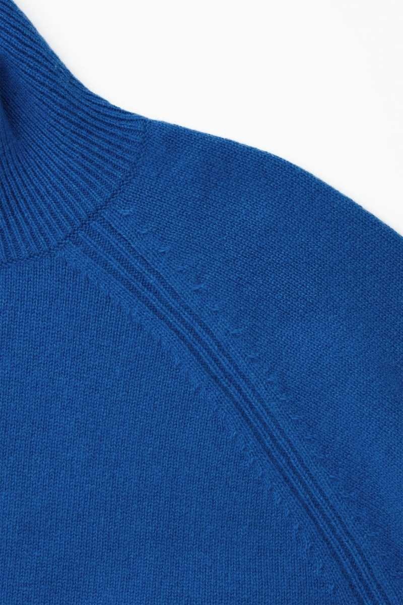 COS Pure Cashmere Turtleneck Pullover Damen Blau | 5138-DOPCV