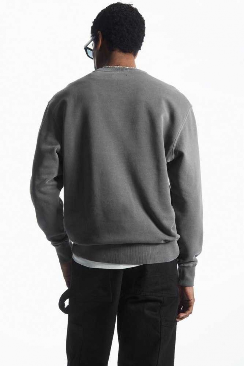 COS Relaxed-Fit Sweatshirt Sweatshirts Herren | 5610-CLANW