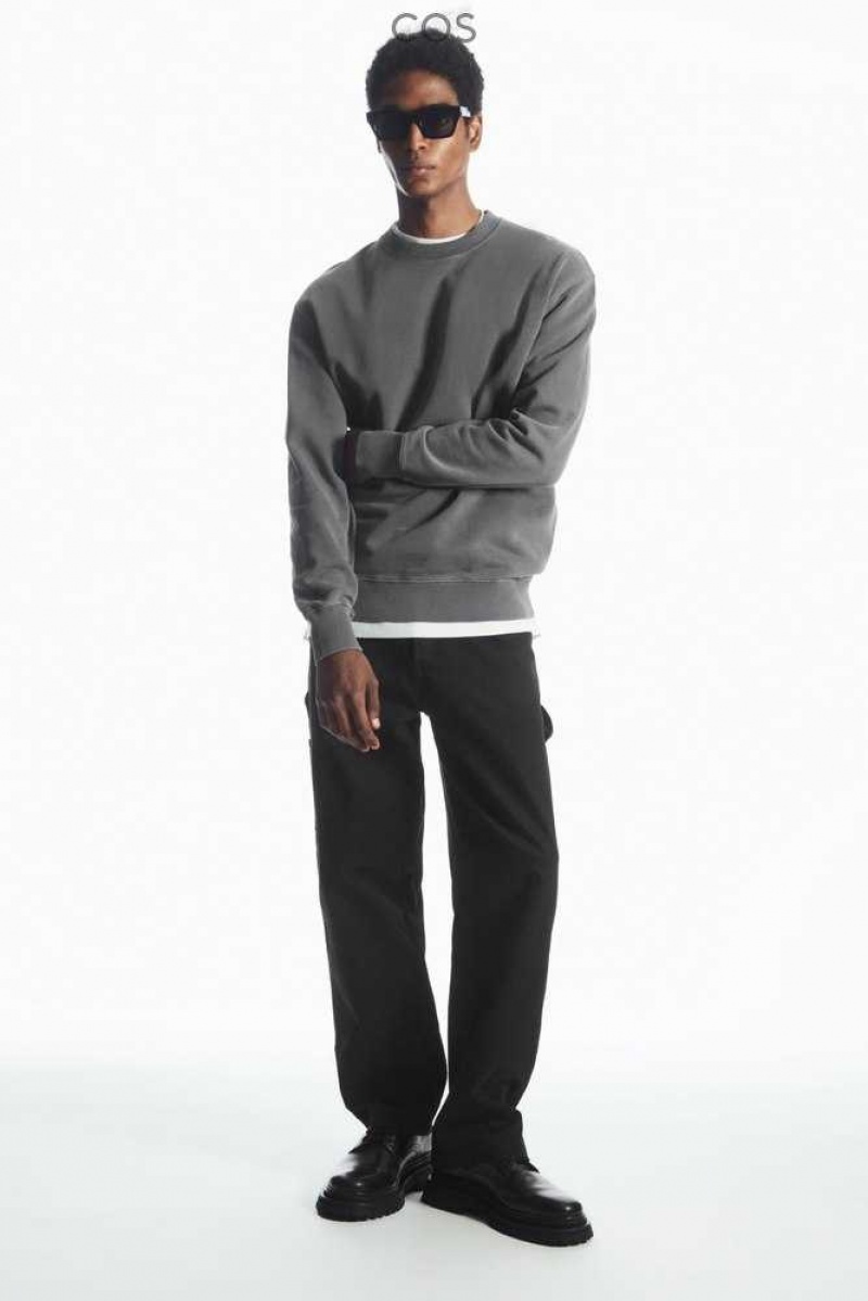 COS Relaxed-Fit Sweatshirt Sweatshirts Herren | 5610-CLANW