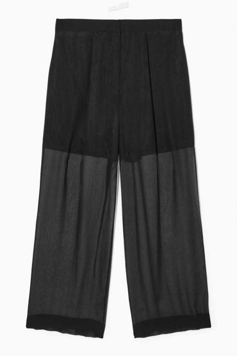 COS Sheer Silk Trousers Hosen Damen | 7582-LOGFQ