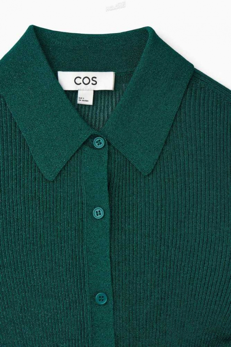 COS Sparkly Gerippt-Knit Shirt Pullover Damen | 4960-SJQFL