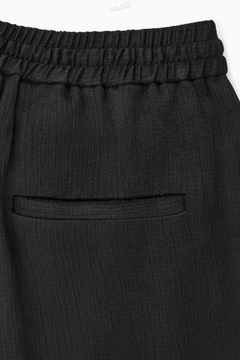 COS Textured Weite-Leg Drawstring Trousers Hose Damen | 6941-XRNUG