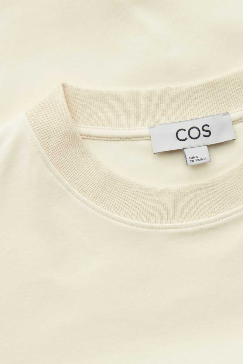 COS The Clean Cut T-shirts Damen Hellbeige | 1407-KSEJT