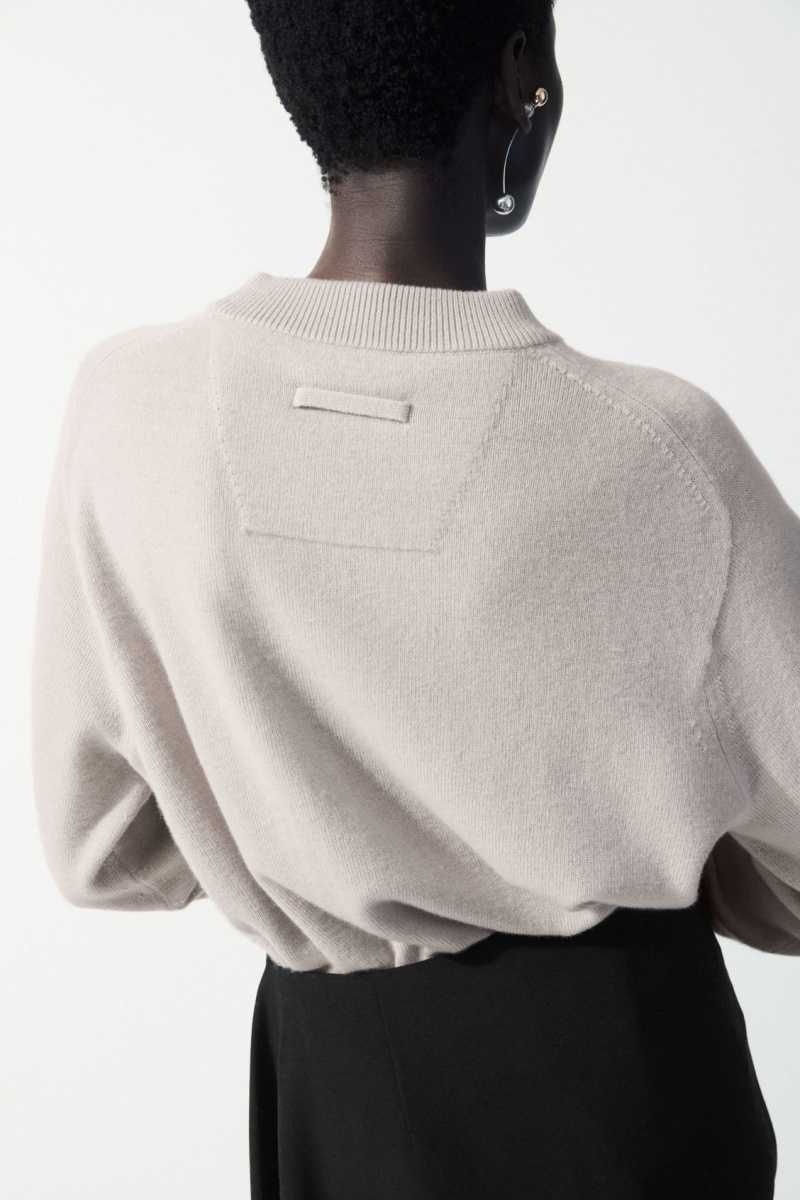 COS The Essential Cashmere Pullover Damen Beige | 4835-LIREG