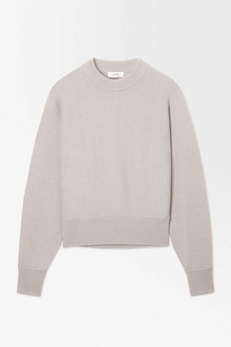 COS The Essential Cashmere Pullover Damen Beige | 4835-LIREG