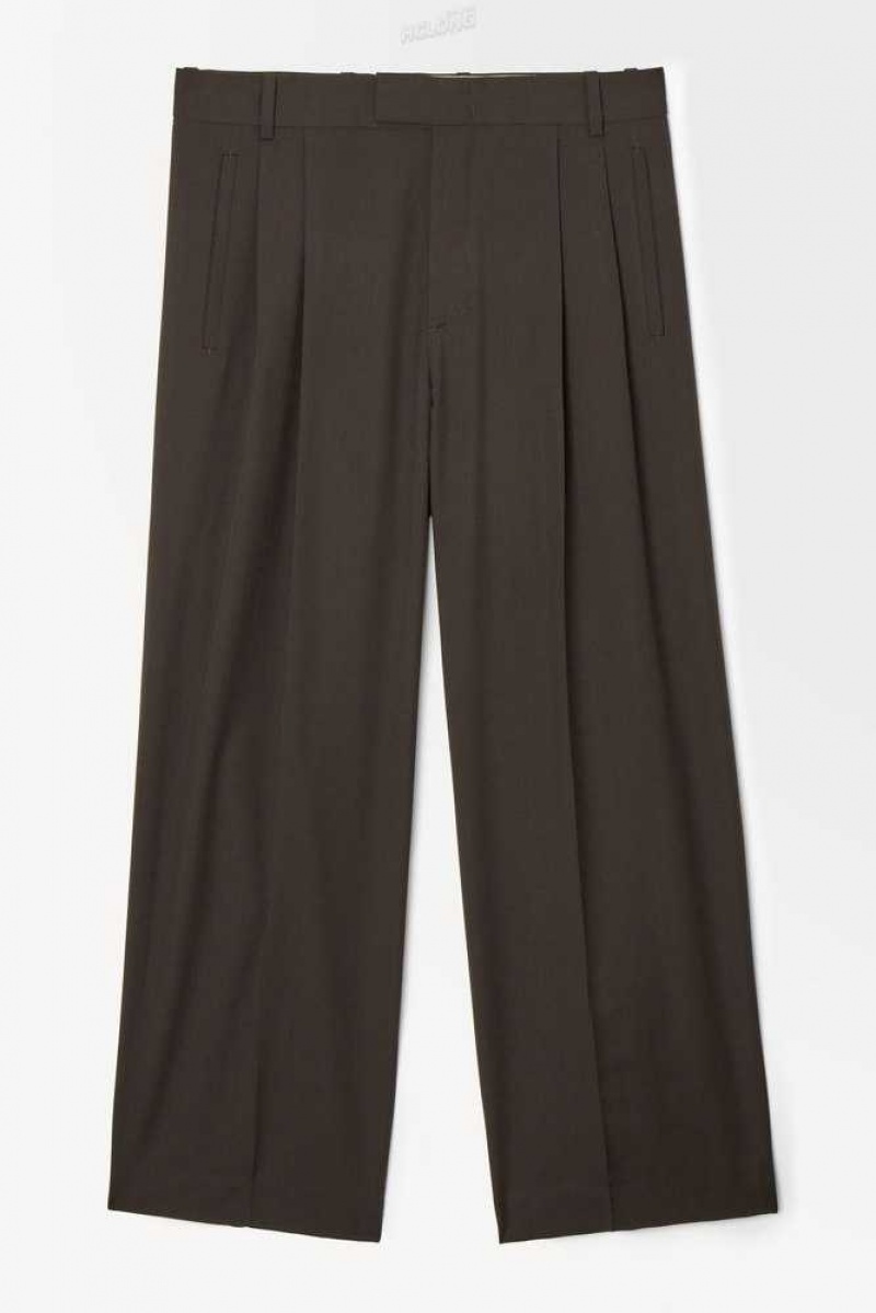 COS The Falten Wolle Pants Anzughosen Herren | 2963-HXVRD