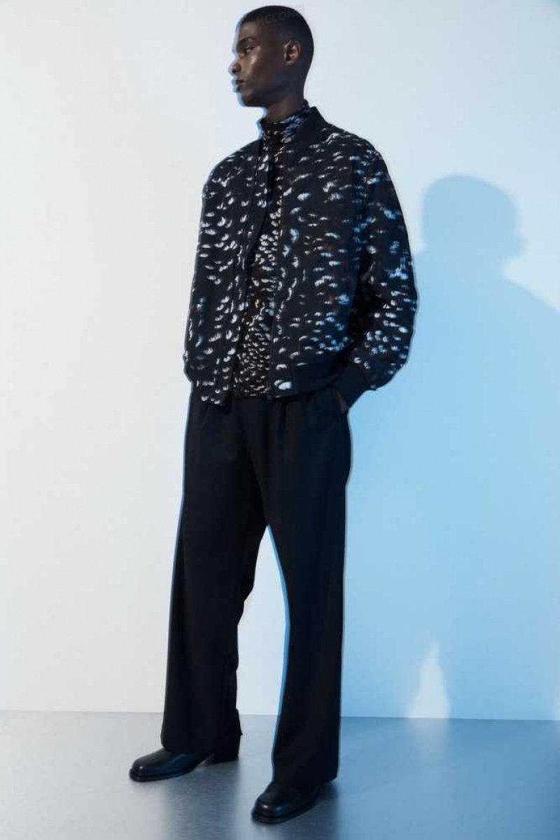 COS The Feather-Print Bomber Jacken Herren | 1743-YPVCX