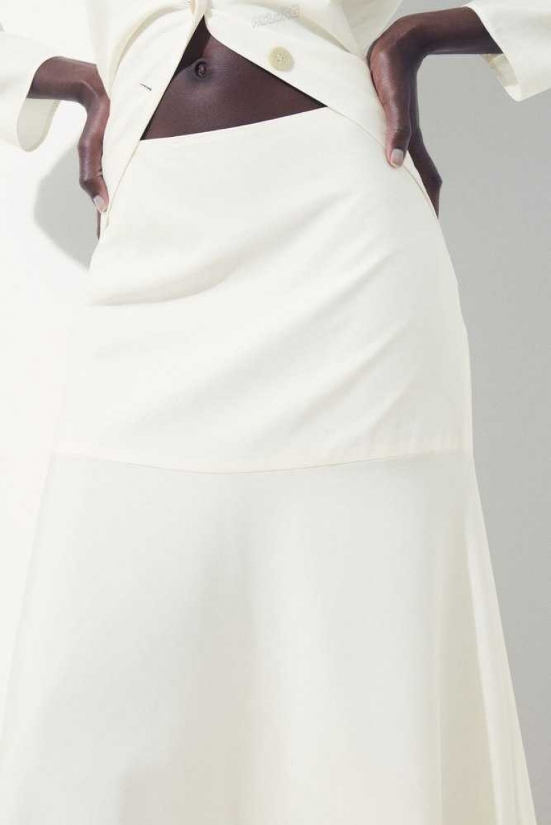 COS The Flared Silk Skirt Röcke Damen | 7506-TDIRW