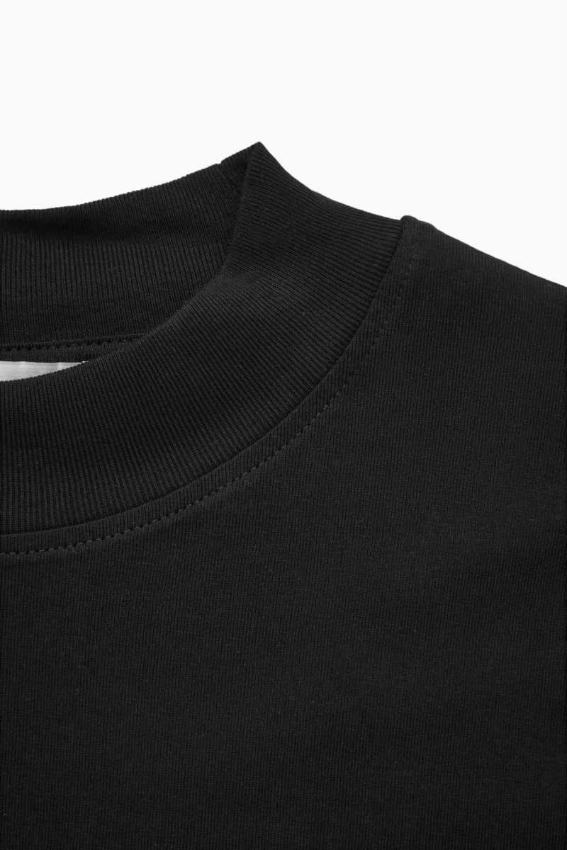 COS The Full Volume T-shirts Damen Schwarz | 0147-IUJVA