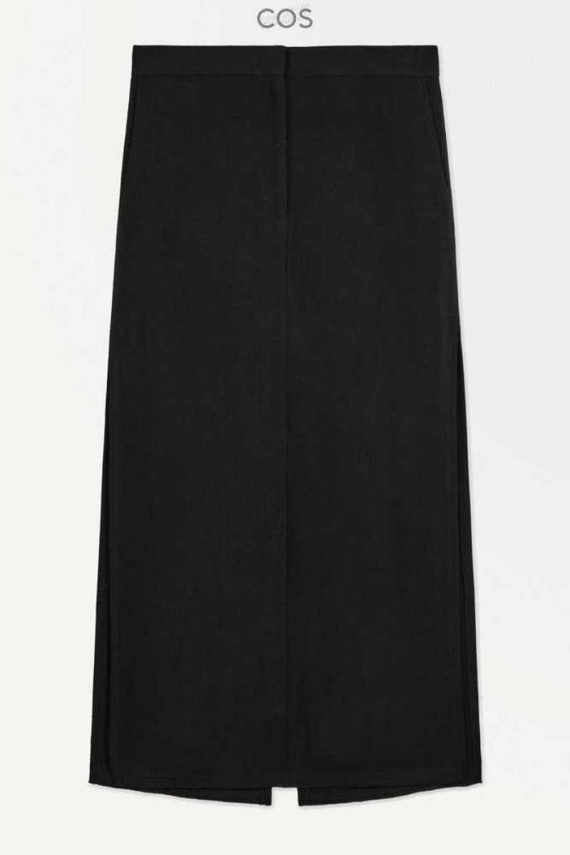 COS The High-Slit Maxi Pencil Skirt Röcke Damen | 9152-CTMAQ