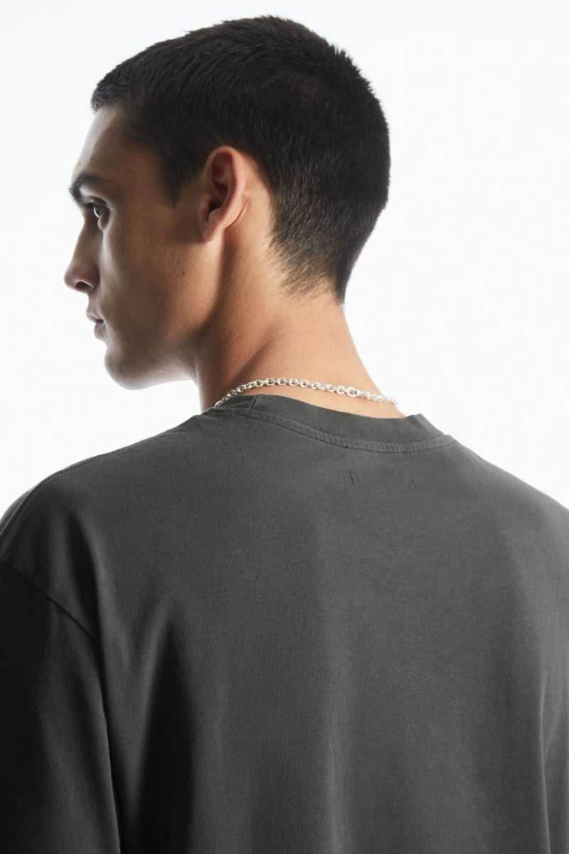 COS The Super Slouch T-shirts Herren Grau | 6295-SAKTY