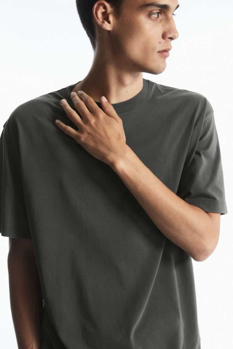 COS The Super Slouch T-shirts Herren Grau | 6295-SAKTY