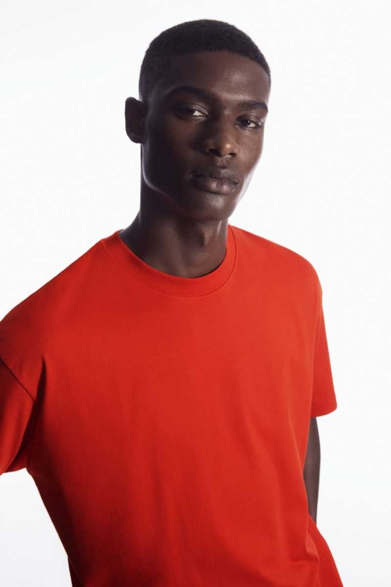 COS The Super Slouch T-shirts Herren Orange | 1245-ZAWRU