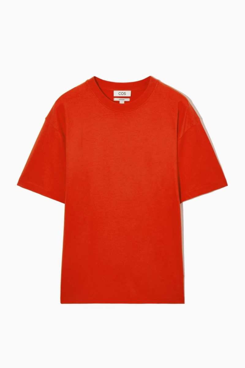 COS The Super Slouch T-shirts Herren Orange | 1245-ZAWRU