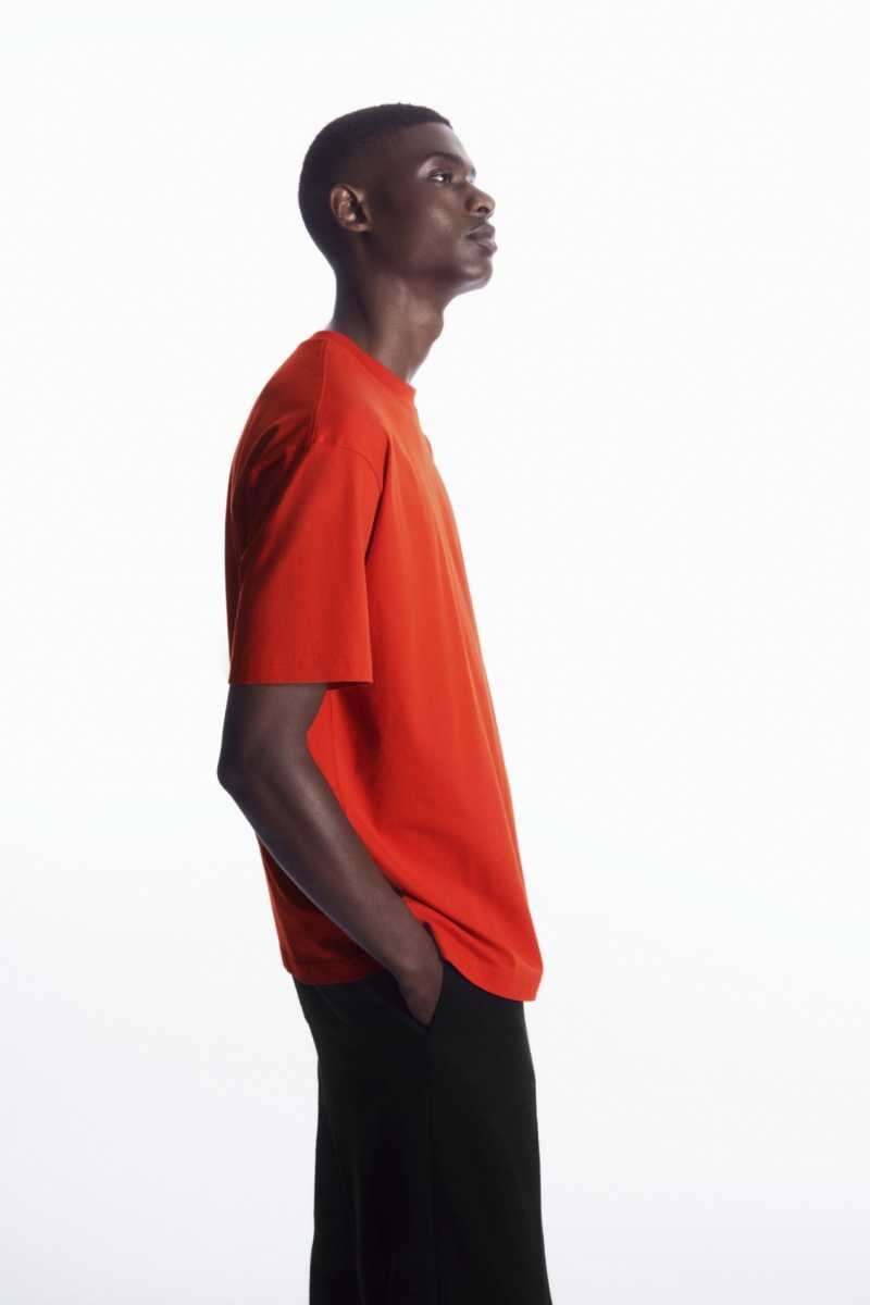 COS The Super Slouch T-shirts Herren Orange | 1245-ZAWRU