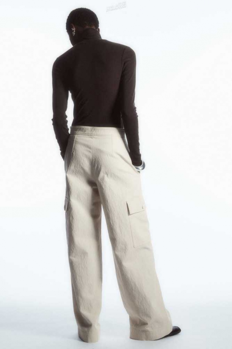 COS Weite-Leg Cargo Pants Hose Damen | 5709-PBFLX