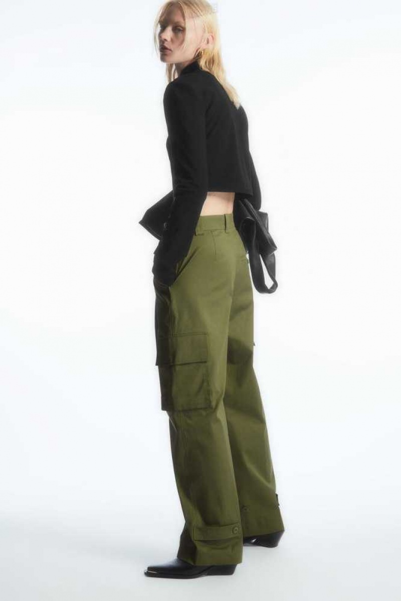 COS Weite-Leg Cargo Pants Hose Damen | 7253-MTUZY