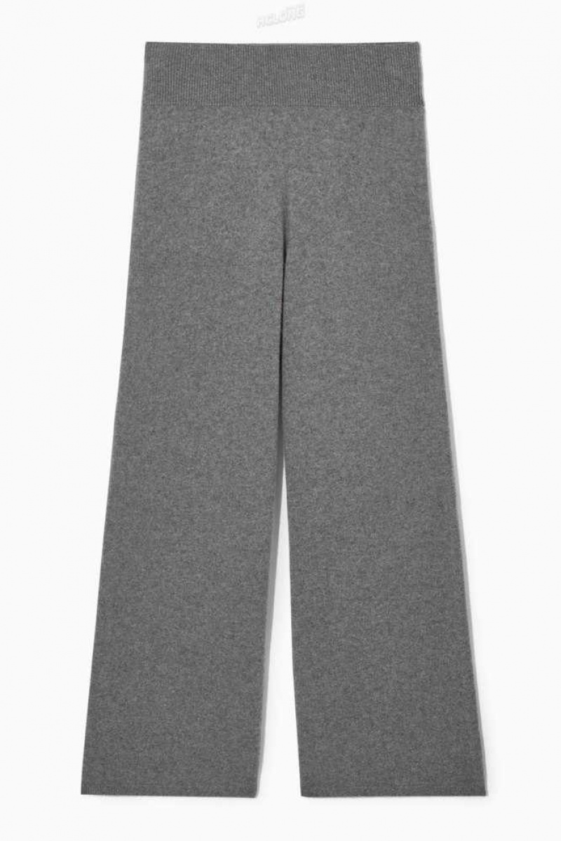 COS Weite-Leg Pure Cashmere Pants Hose Damen | 7615-GYPUJ