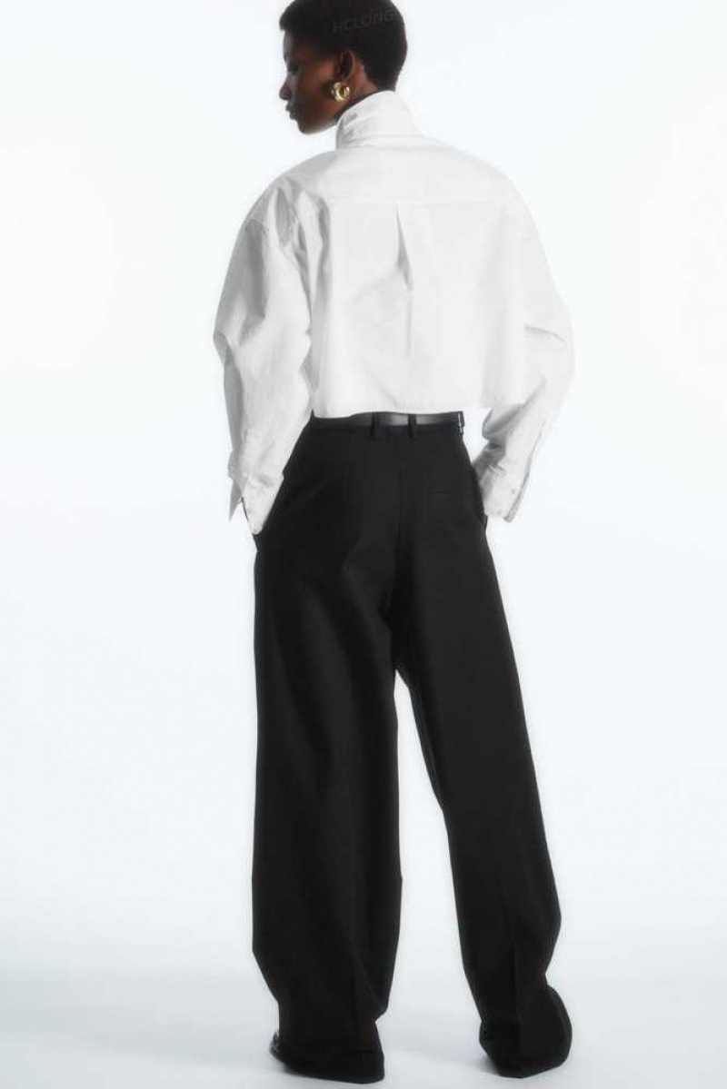 COS Weite-Leg Tailored Trousers Hosen Damen | 0914-MJBLR